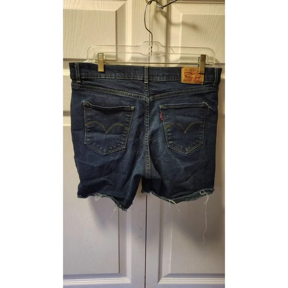 Levi Size 30 Dark Wash Denim Bermuda Shorts‎